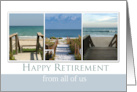 Happy Retirement from All of Us with Trio of Beach Photos card
