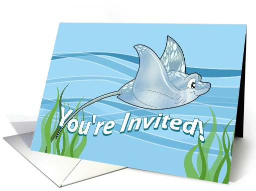 Stingray/ Eagle Ray - Birthday Invitation card (1027749)