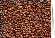 Roasted Coffee Beans, Blank Note Card