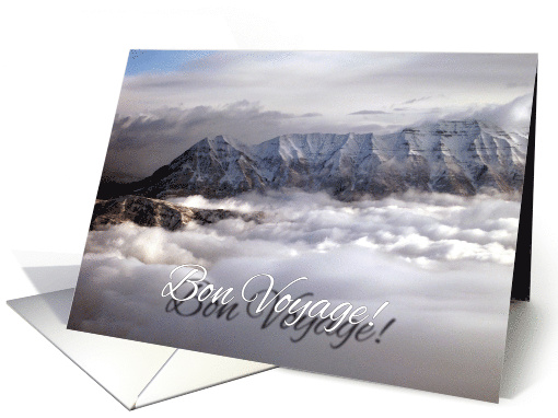 Bon Voyage with Mountains in the clouds card (1101026)