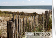 Happy Belated Fathers Day with New Jersey Beach Scene card