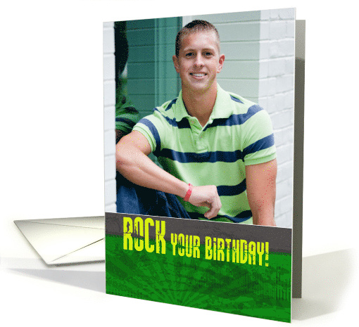 Rock your Birthday with Your Custom Photo card (1121124)