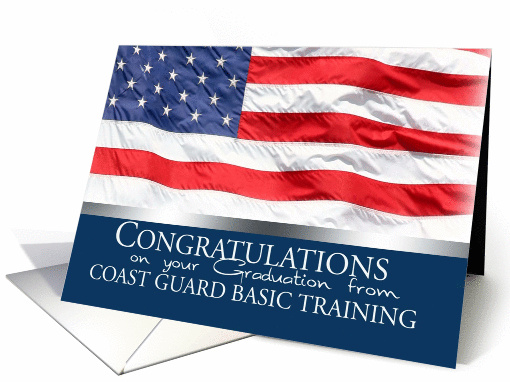 Congratulations on Graduation from Coast Guard Basic Training card