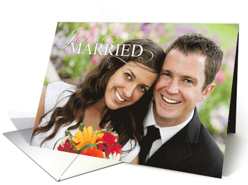 Just Married Announcement- Photo card (1203192)