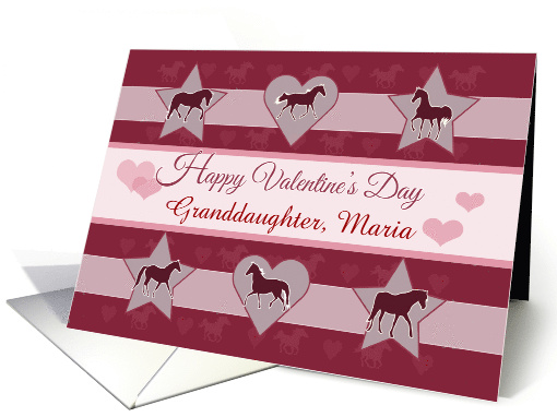 Horses Hearts and Stars Valentine for Granddaughter... (1226536)
