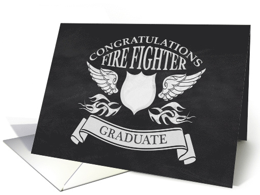 Congratulations Firefighter Graduate with Shield and... (1236600)