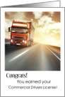 Congratulations on earning your CDL License with Big Rig Commercial card