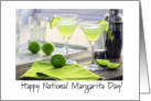 Happy National Margarita Day! Two Margaritas card