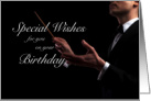 Orchestra Conductor Baton - Special Wishes on your Birthday card