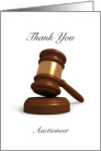 Thank You- Auctioneer - Gavel Image card