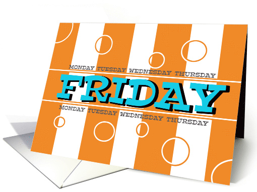 Fun Friday Orange Stripes for TGIF card (1250890)