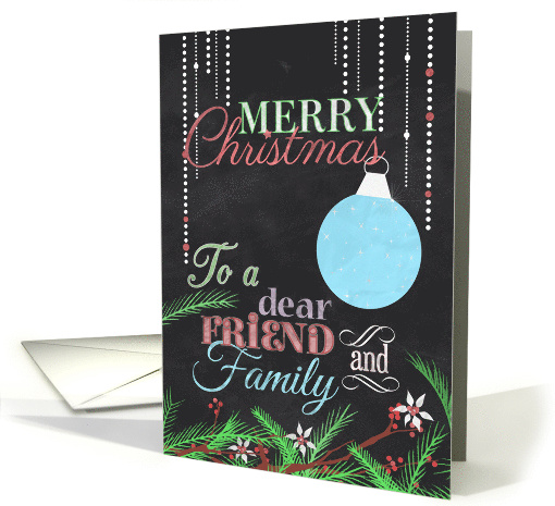 Merry Christmas to a Dear Friend and Family with... (1301320)