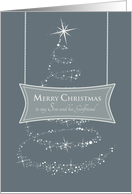 Merry Christmas to my Son and his Girlfriend- Sparkling Tree card