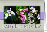 Happy Doctors’ Day- Purple Flower Snapshots card