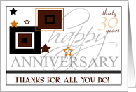 Happy Work Anniversary 30 Years card