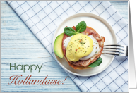 Happy Hollandaise Eggs Benedict Holiday Card