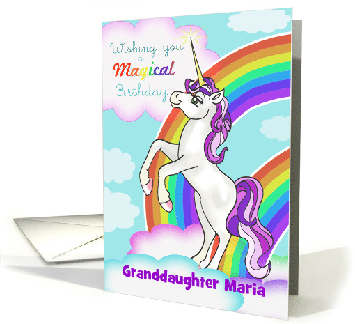 Unicorn and Rainbows Wishing you a Magical Birthday... (1685248)