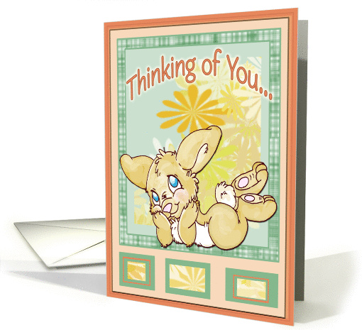 Cute Bunny-Thinking of You card (403289)