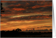 Deep Sunset Cloud Colors-Photo card