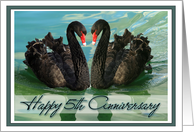 Happy 5th Anniversary Black Swans card