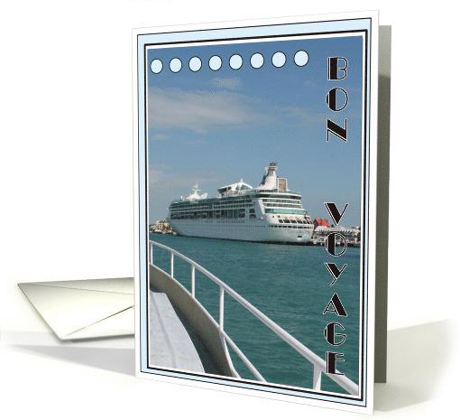 Bon Voyage Card with Cruise Ship card (476819)