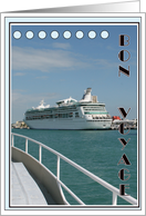 Bon Voyage Card with Cruise Ship card