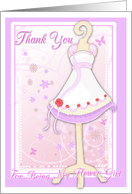 Thank You for being my Flower Girl-Flower Girl Dress card