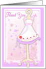 Thank You for being my Flower Girl-Flower Girl Dress card