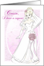 Cousin, Will You Be My Maid of Honor?- Pink card