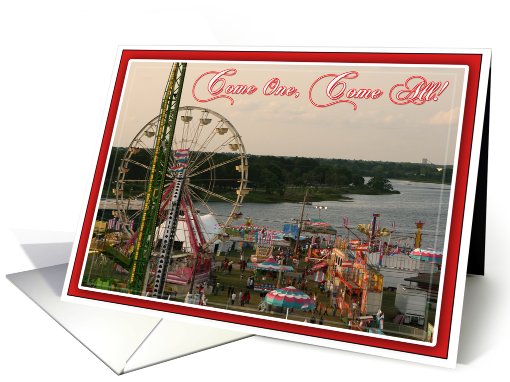 Come One, Come All-Carnival/Fair Invitation card (510583)