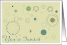 You’re Invited 100th Birthday Party- Dots and Circle Invitation card