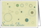 Save The Date- Wedding- Dots and Circle Invitation card