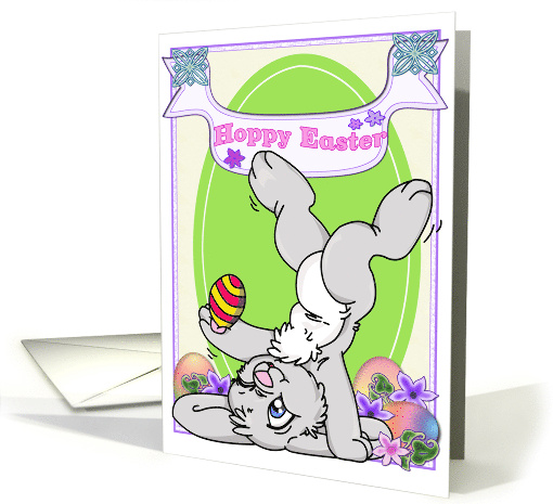 Balancing Bunny General Hoppy Easter card (581233)