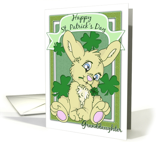 Happy St Patricks Day to my Granddaughter with Bunny... (585593)