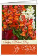 Happy Mother’s Day to My Step-daughter with Snapdragons card