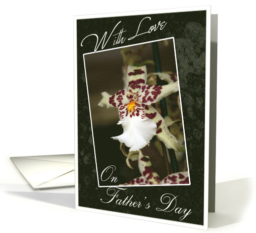 With Love on Fathers Day with Orchid Photo card (617144)