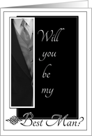 Will You be My Best Man? card