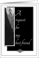 Best Friend Best Man Request card