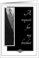 Brother Best Man Request card