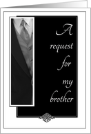 Brother Groomsman Request card