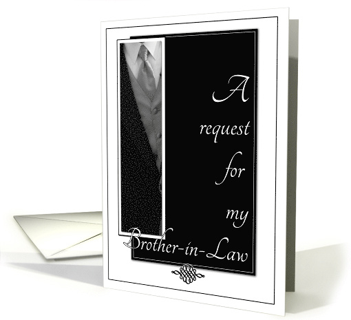 Brother-in-Law Best Man Request card (673808)
