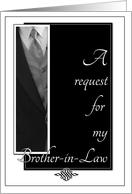 Brother-in-Law Best Man Request card