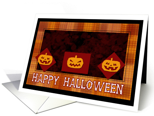 Happy Halloween- Pumpkins in Harvest Colors card (673884)