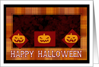 Happy Halloween- Pumpkins in Harvest Colors card