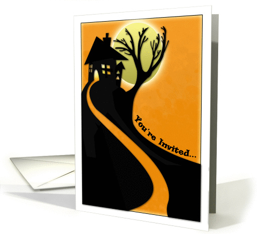 Haunted House, You're Invited Halloween card (675556)