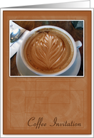 Coffee Invitation card