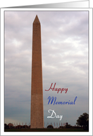 Happy Memorial Day- Washington Monument card