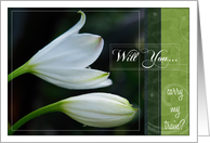 Will You Carry My Train Card? Wedding Attendants card