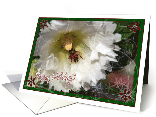 Honey Bee Holiday Christmas card (725626)