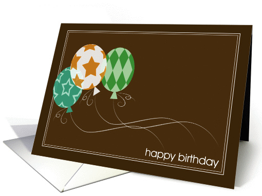 Happy Birthday- Employee- Balloons card (731580)
